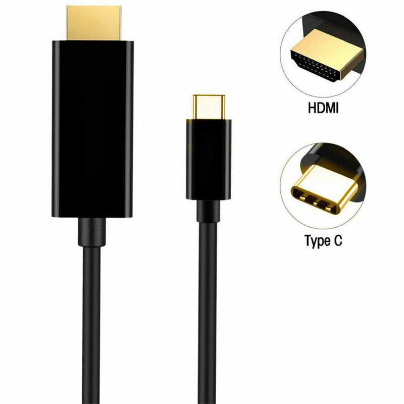 USB C To HDMI Cable USB Type C Male To HDMI Male 4K Cable For Macbook Chromebook