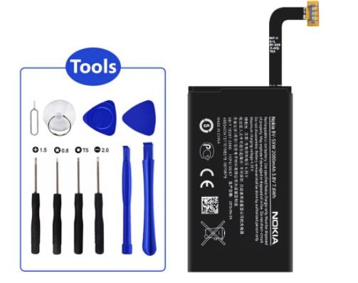 Nokia Lumia 1020 Battery Power Flex Cable Replacement BV-5XW 2000mAh + Tools