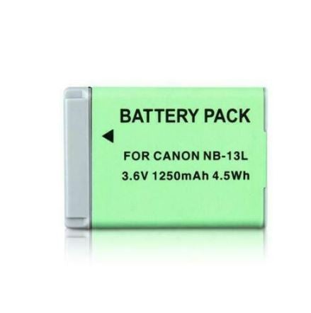 High Capacity Battery for Canon NB-13L, Canon PowerShot G7 X Mark II, G9 X Mark