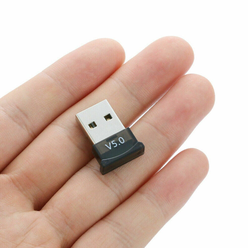 Mini Wireless USB Bluetooth V5.0 Dongle Adapter For Windows 7 8 10 PC Laptop Mac