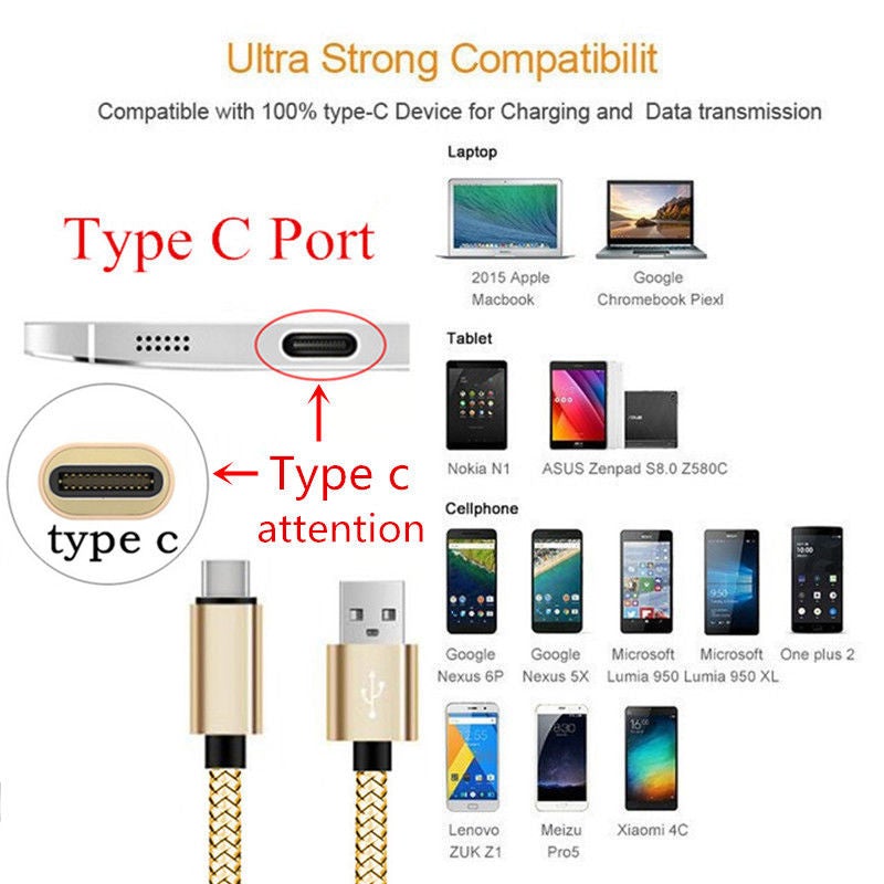 Fast Charger USB C Type-C Data Cable For Pixel 6 Pro 5 Samsung S8 S9 S10 S20 S20+ S21 Fold Flip 3 Note 20