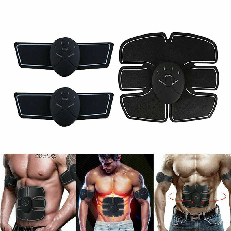 ABS Abdominal Muscle Trainer EMS Stimulator Toning Belt Smart Home Training Set