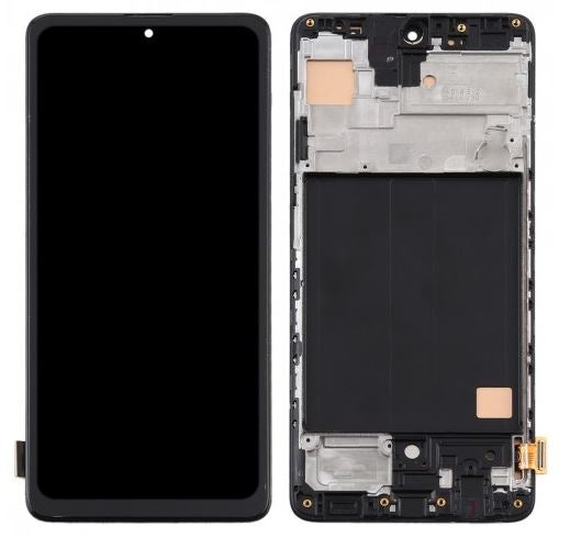 For Samsung Galaxy A51 (A515) LCD Screen + Digitizer Assembly with Frame (Black)