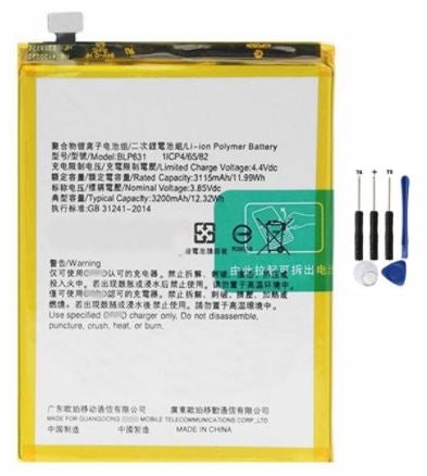 OPPO A57 A73 A77 R9s F1s Replacement Battery Full Capacity