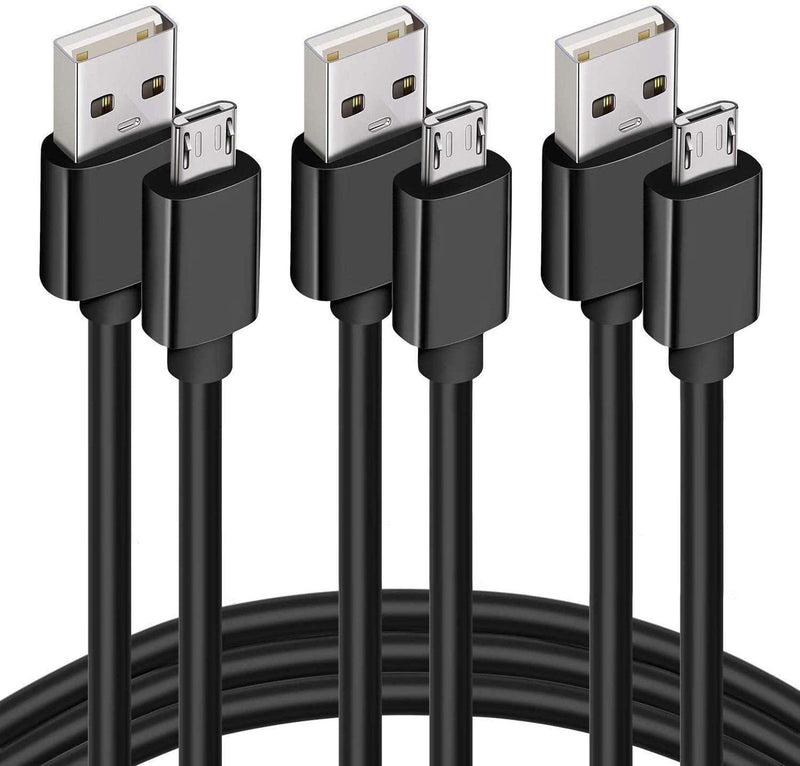 Micro USB Cable [3 PACK] 1M Fast Charging Charger Long Cord For Android Samsung Galaxy S7 S6 S5 Sony LG