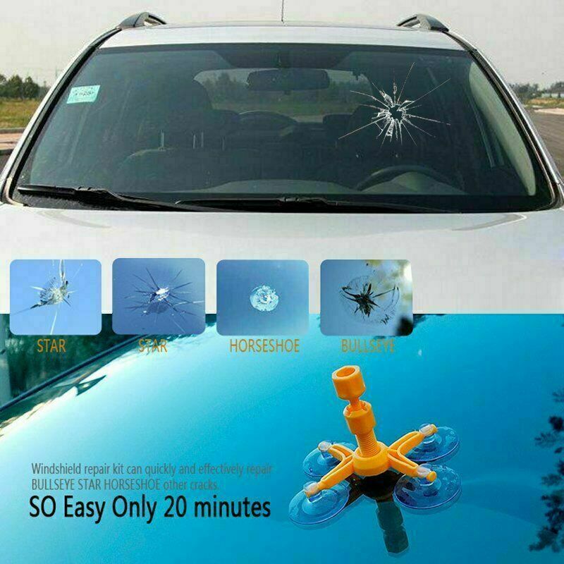 Windows Tool Crack Remove Chip Resin Glass Recovery Car Windscreen Repair Kit