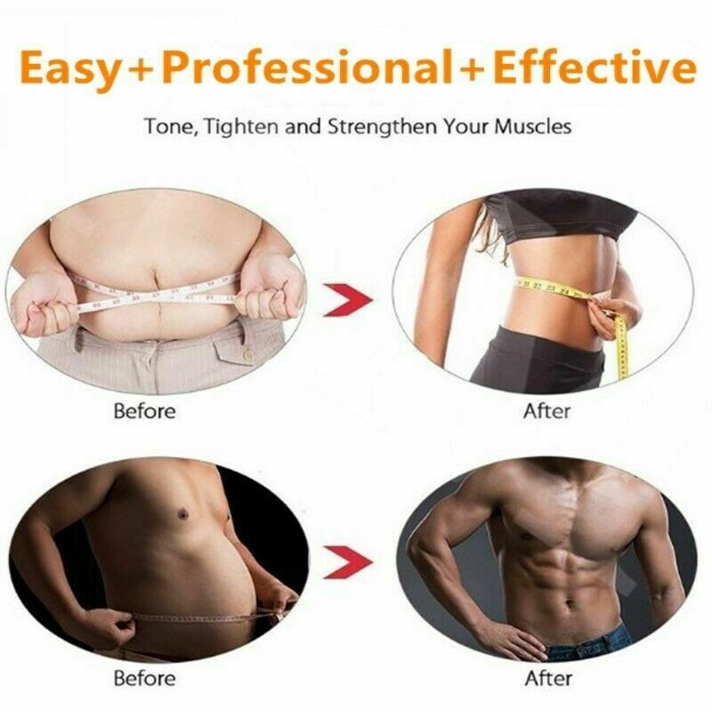 ABS Abdominal Muscle Trainer EMS Stimulator Toning Belt Smart Home Training Set