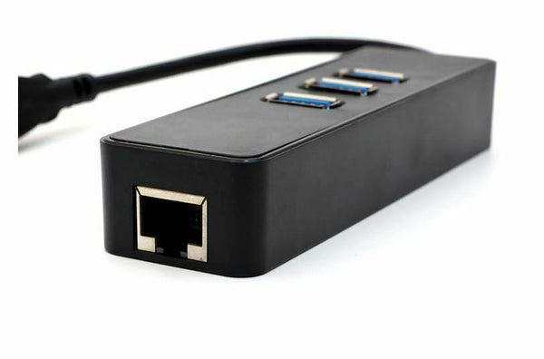 USB 3.0 Hub Adapter with Gigabit 1000/M RJ45 USB LAN Mac PC | 4K Support