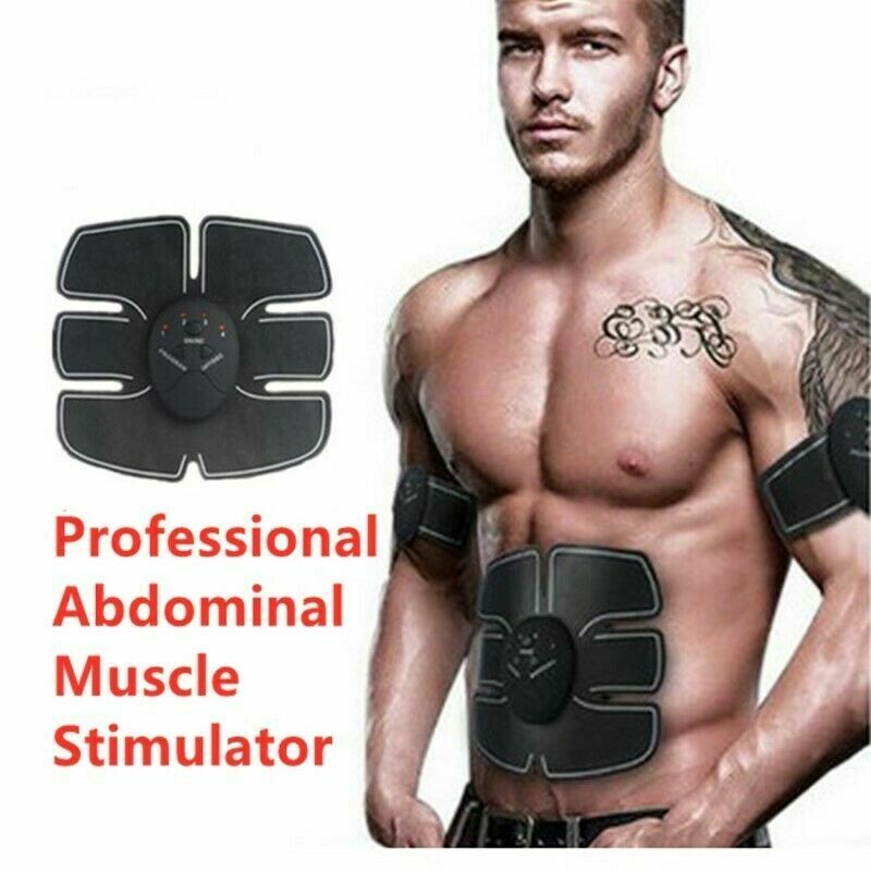 ABS Abdominal Muscle Trainer EMS Stimulator Toning Belt Smart Home Training Set