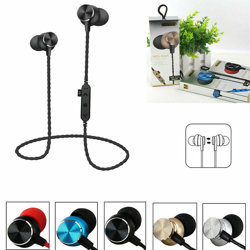 Sweatproof Wireless Bluetooth Earphones Headphones Sport Gym For iPhone Samsung