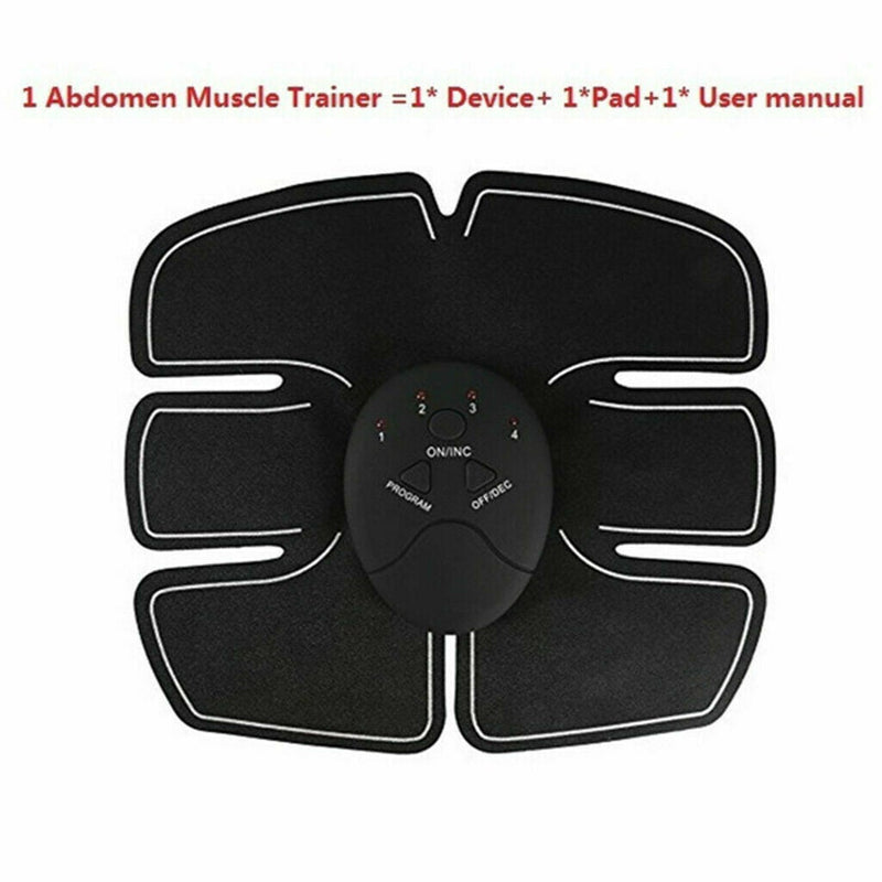 ABS Abdominal Muscle Trainer EMS Stimulator Toning Belt Smart Home Training Set