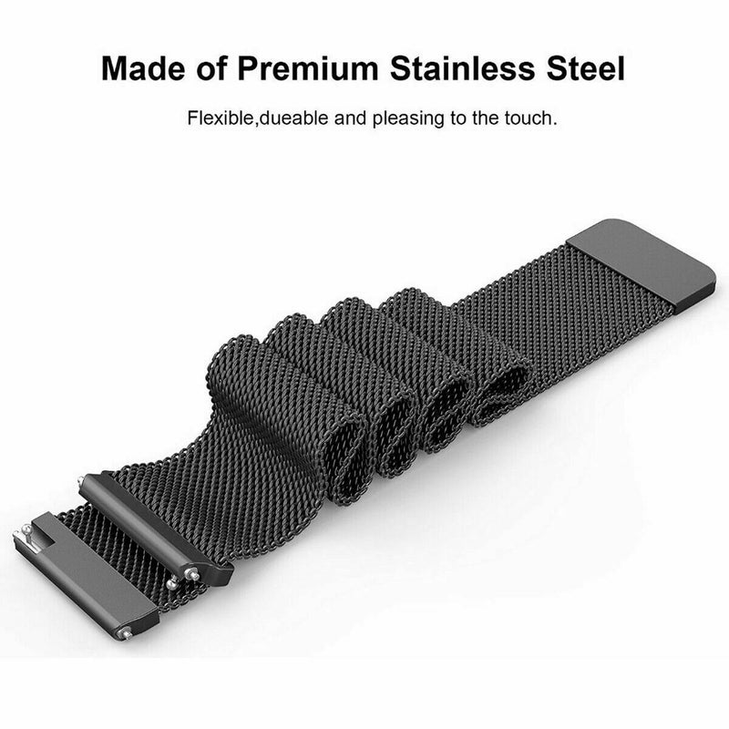 Magnetic Milanese Stainless Watch Wrist Band Strap For Fitbit Versa 2 Lite Smart