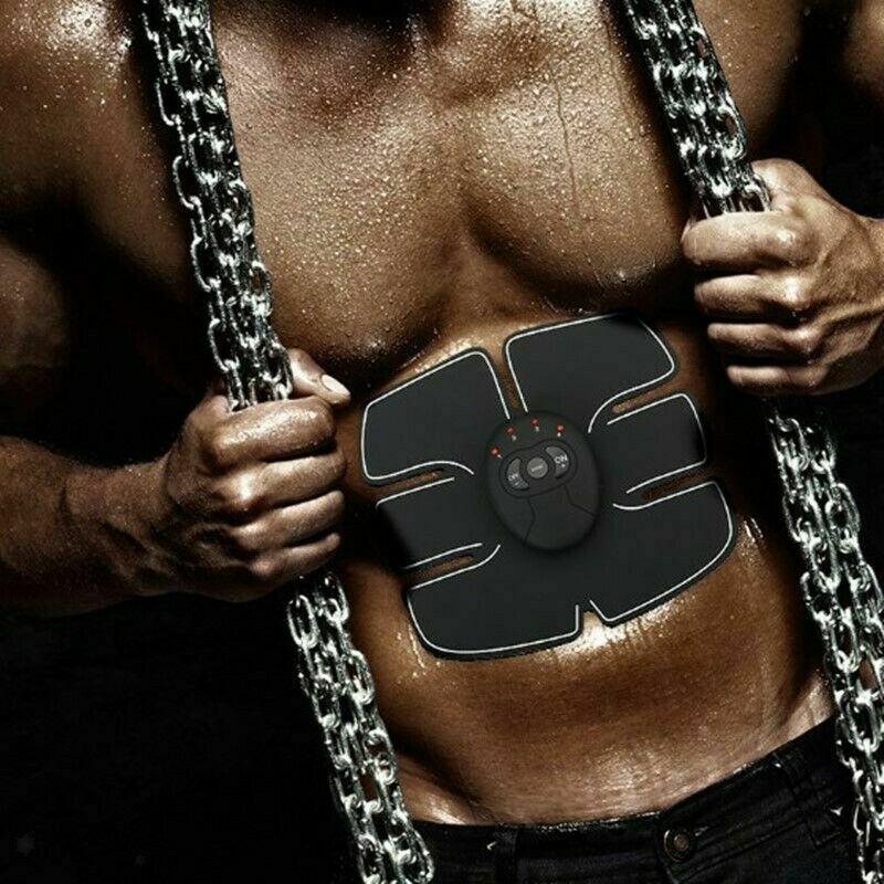 ABS Abdominal Muscle Trainer EMS Stimulator Toning Belt Smart Home Training Set