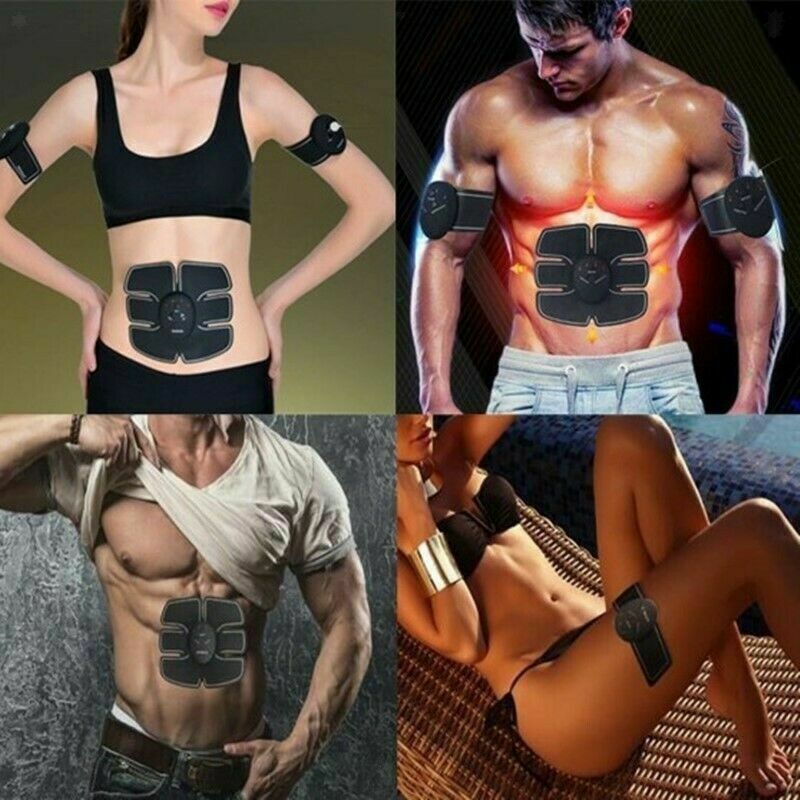 ABS Abdominal Muscle Trainer EMS Stimulator Toning Belt Smart Home Training Set