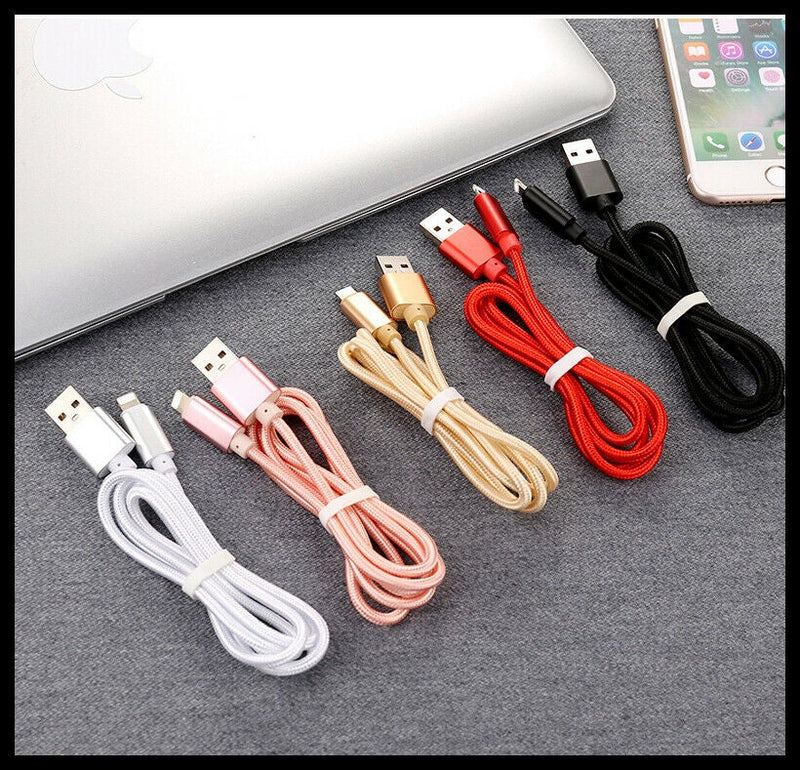 Compatible Braided USB Charging Cable Charger For iPhone 13 12 11 7 X XS 8 6s iPads