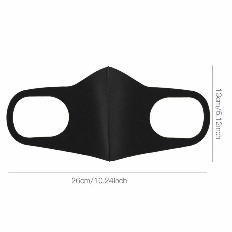 3x Reusable Washable Fashionable Face Mask (Black)