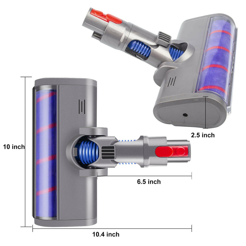 Fluffy Head For DYSON V7 V8 V10 V11 and V15 Vacuum | With LED Light