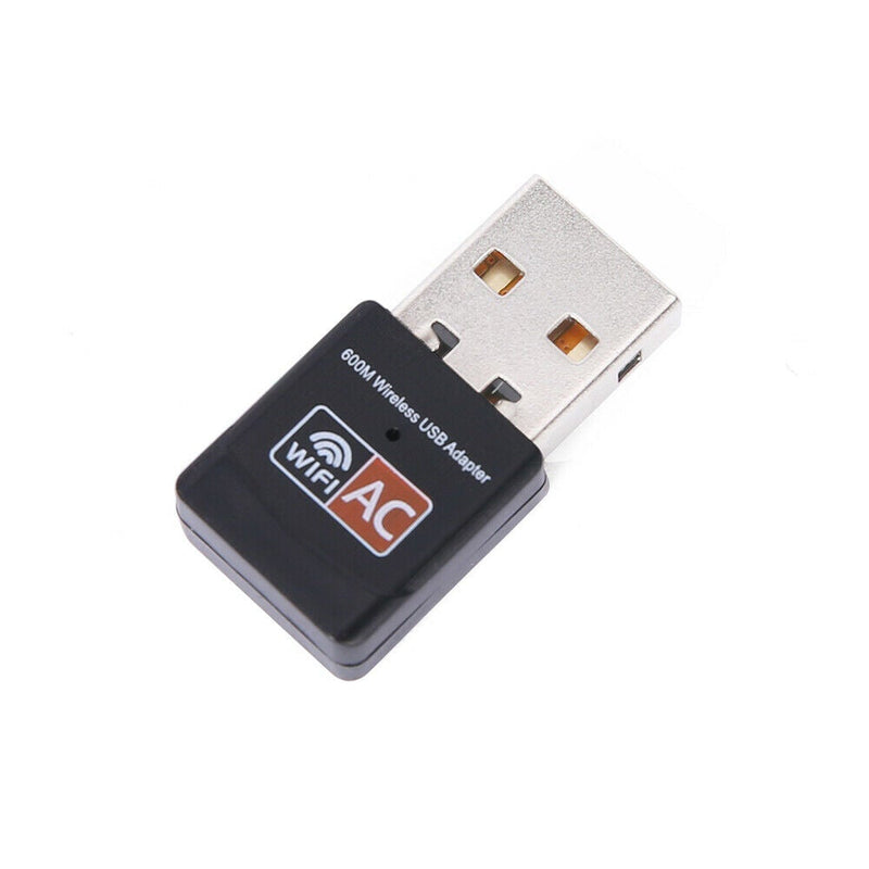 Dual Band 600Mbps USB WiFi Wireless Dongle AC600 Lan Network Adapter 2.4GHz 5GHz