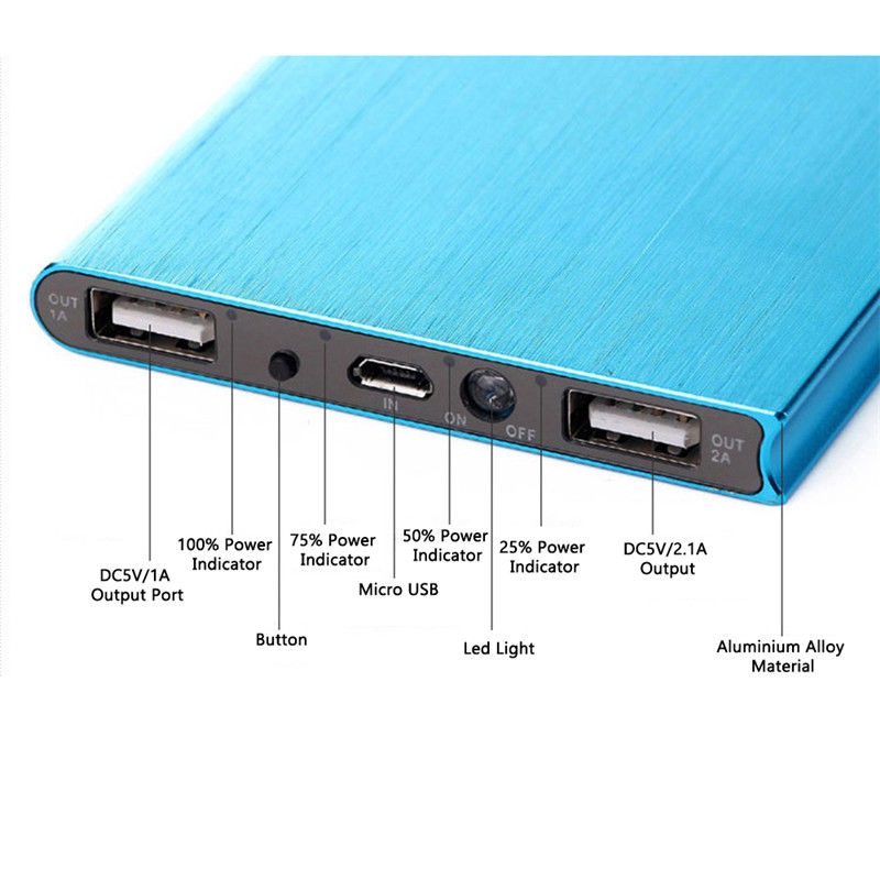 10,000mAh Portable Power Bank USB Battery Charger For iPhone Mobile