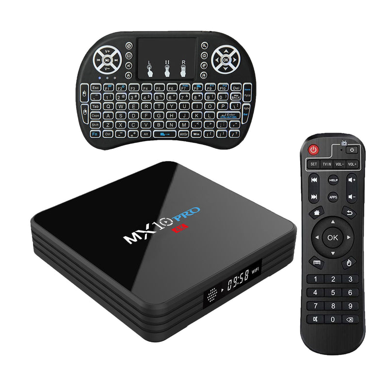 2020 MX10 PRO 3D TV BOX Player Android 9.1 KDI 18 Smart 4+32GB Quad Core 6K AU