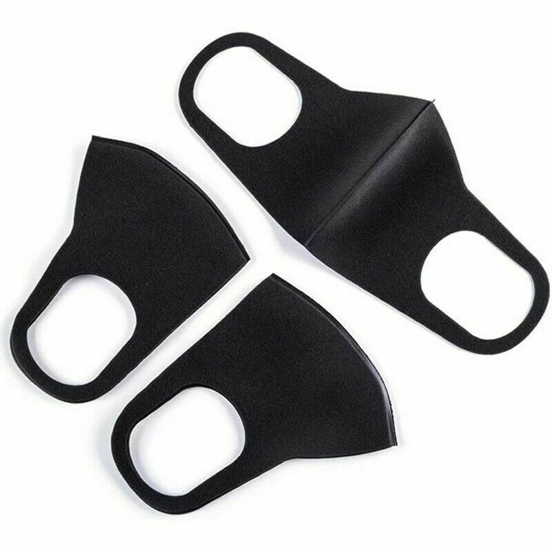 3x Reusable Washable Fashionable Face Mask (Black)