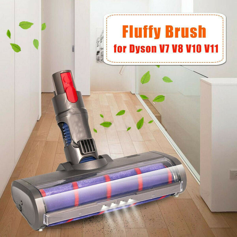 Fluffy Head For DYSON V7 V8 V10 V11 and V15 Vacuum | With LED Light