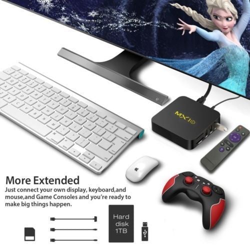 MX10 PRO Smart TV BOX Android 9.0 HD 6K Quad Core Media Video Player Wifi AUSSIE