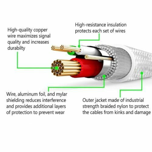 [5 Pack] USB Charging Cable Data FOR Apple Charger iPhone 12 11 Pro X 8 6s 6 XS Max