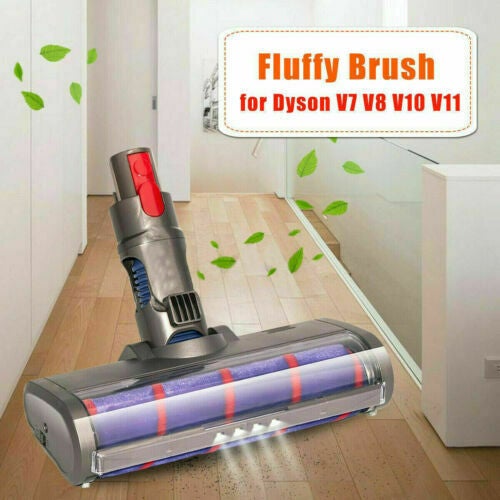 Fluffy Head For DYSON V7 V8 V10 V11 and V15 Vacuum | With LED Light