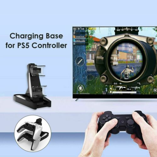 Controller Charger Charging Station Dock for PS5 Gamepad Stand Holder Gaming WU