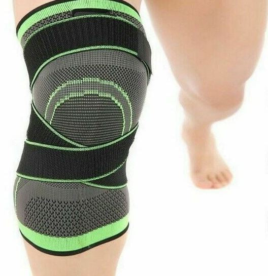 3D Weaving Knee Brace Breathable Sleeve Support Running Jogging Sports Leg