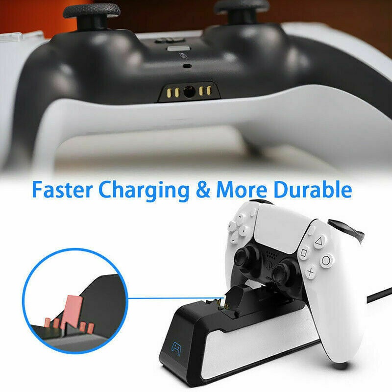 PS5 Handle Controller Dual Fast Charger Charging Dock Station For PlayStation 5