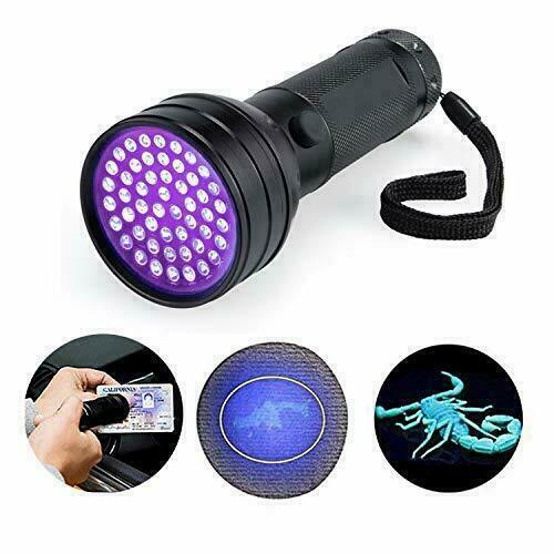 51 LED UV Flashlight Torch Light Lamp Ultraviolet Blacklight Aluminum 395 nM AUS