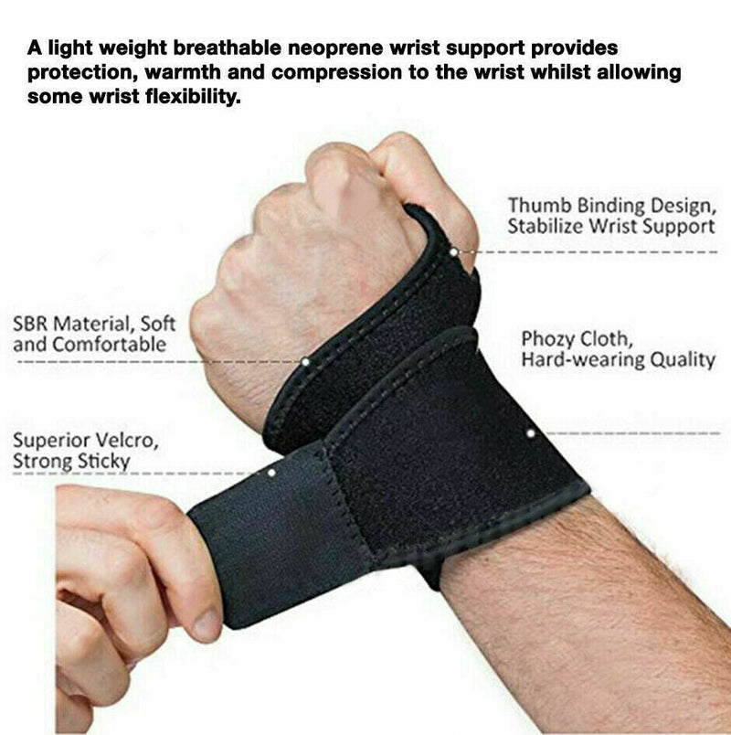 Wrist Support Pain Relief Splint Brace Protection Strap Carpel Tunnel CTS RSI