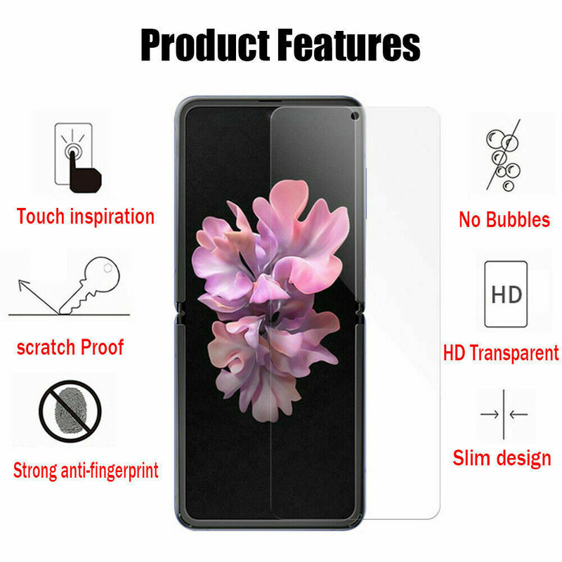 For Samsung Galaxy Z Flip HYDROGEL 3in1 FLEXIBLE Crystal Front Screen Protector