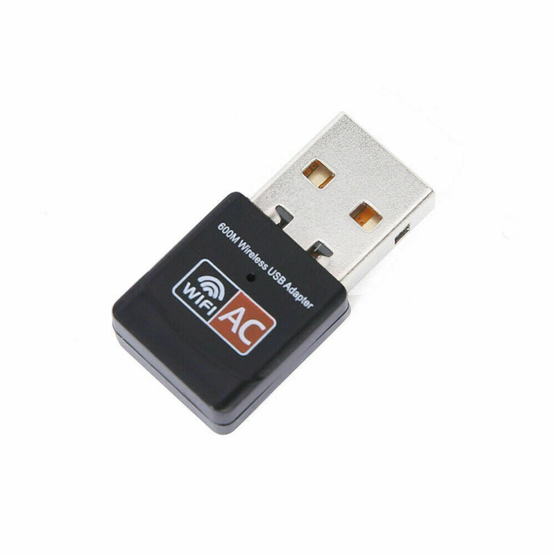 WiFi Wireless Dongle Dual Band 600Mbps AC600 Lan Network Adapter 2.4GHz 5GHz