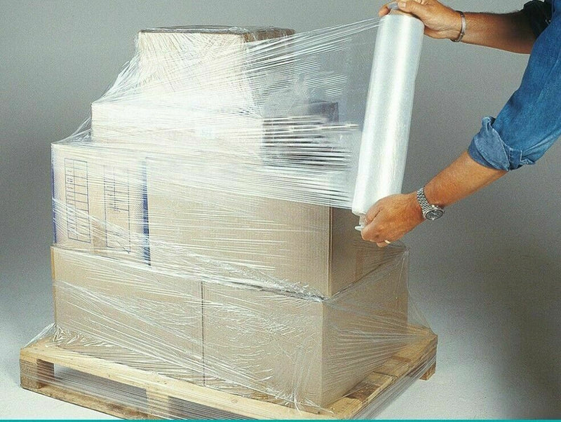 Stretch Film | Pallet Wrap CLEAR Hand Use 500mm x 450m | 25UM Pallet Wrap