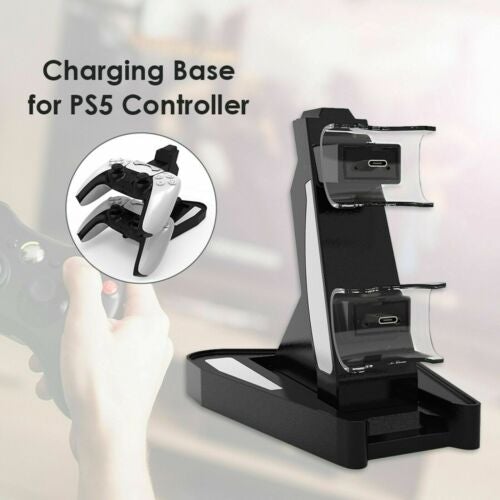 Controller Charger Charging Station Dock for PS5 Gamepad Stand Holder Gaming WU