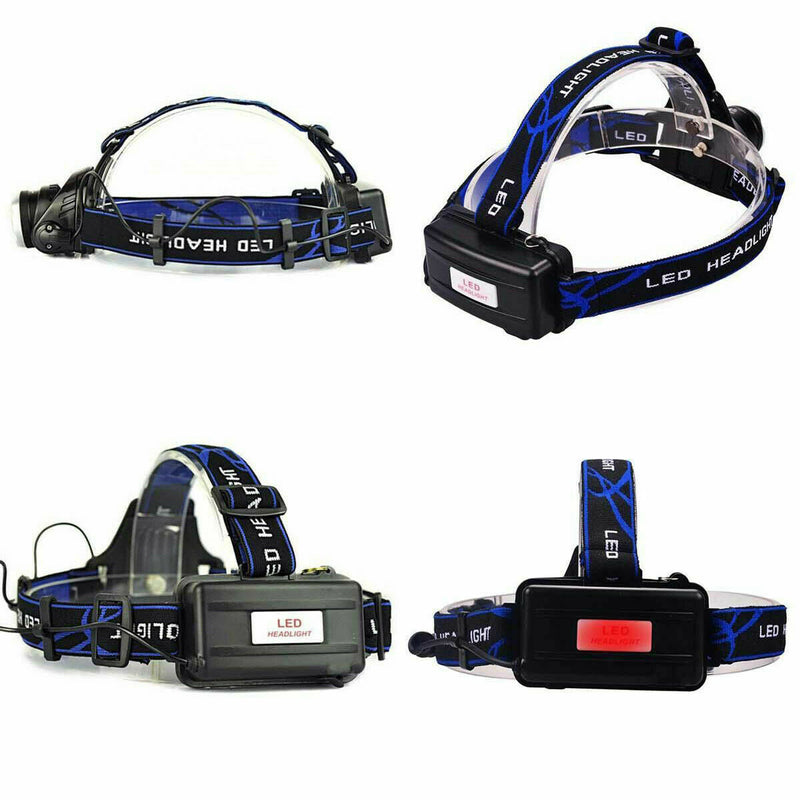 LED Outdoor Headlamp Camping Headlight Flashlight Head Torch Light Rechargeable