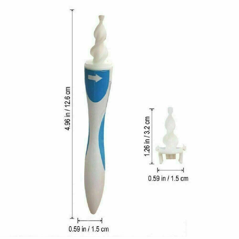 Household Safety Ear Cleaner Ear Wax Cleaner Earwax Remover Tool Ear Wax Remover Soft Silicone Spiral Earwax Remover Tool