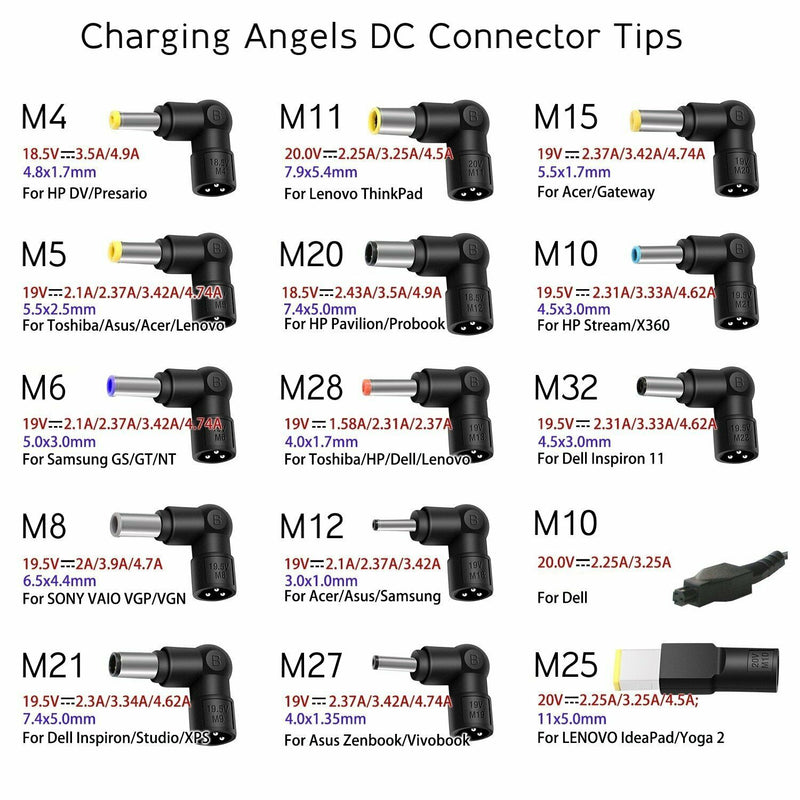 15 Pins Universal Power Supply 90W Charger Adapter For Laptop Notebook | Dell Toshiba Sony HP Asus etc