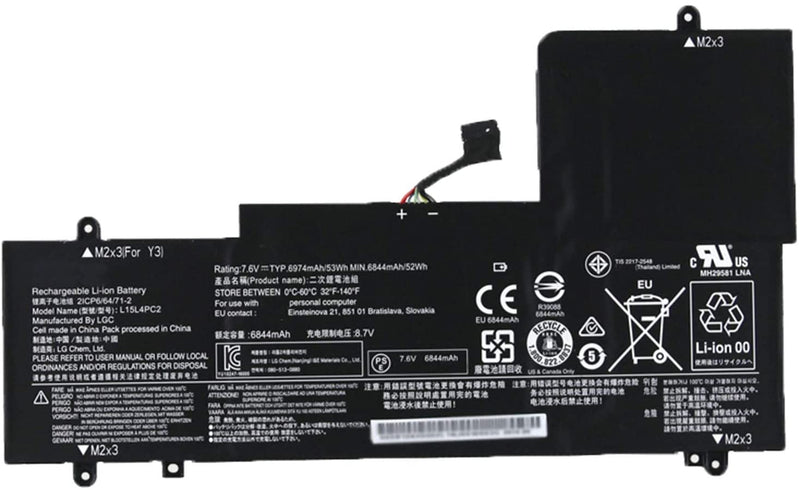 NEW L15M4PC2 L15L4PC2 5B10K90802 Battery For Lenovo YOGA 710-14ISK 710-11