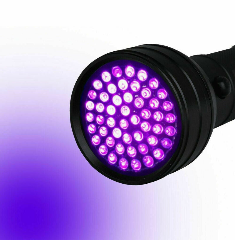 51 LED UV Flashlight Torch Light Lamp Ultraviolet Blacklight Aluminum 395 nM AUS