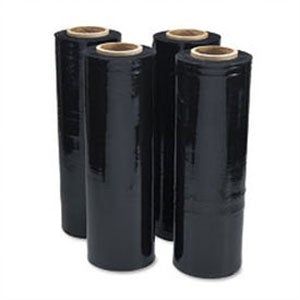 Stretch Film BLACK Hand Use 500mm x 450m | 25UM Pallet Shrink Wrap 1 / 2 / 4 / 8