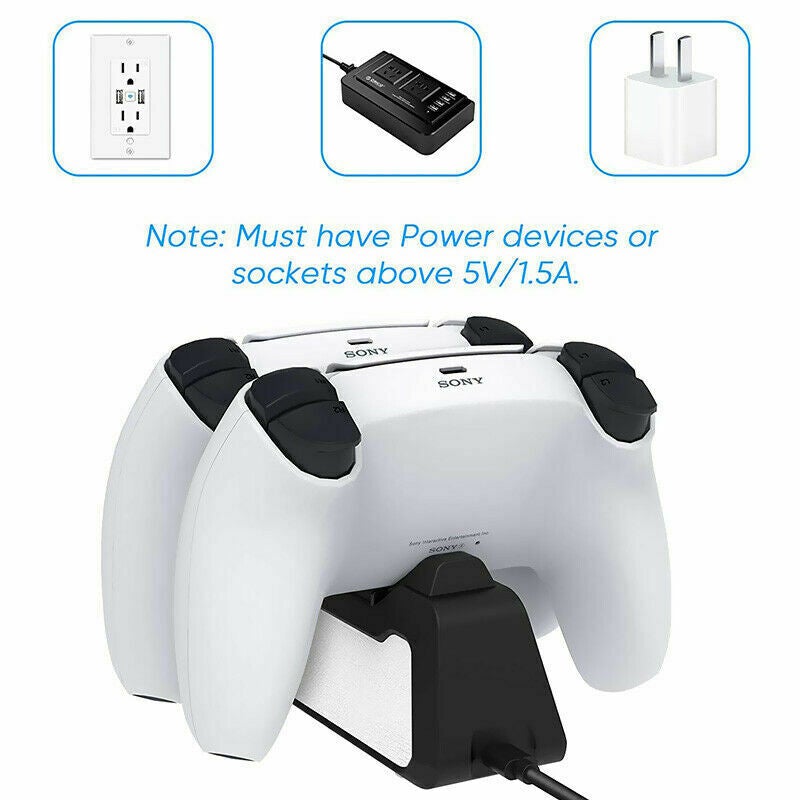 PS5 Handle Controller Dual Fast Charger Charging Dock Station For PlayStation 5