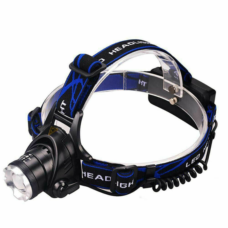 LED Outdoor Headlamp Camping Headlight Flashlight Head Torch Light Rechargeable