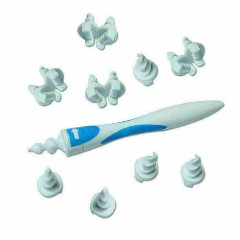 Household Safety Ear Cleaner Ear Wax Cleaner Earwax Remover Tool Ear Wax Remover Soft Silicone Spiral Earwax Remover Tool