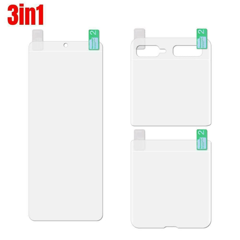 For Samsung Galaxy Z Flip HYDROGEL 3in1 FLEXIBLE Crystal Front Screen Protector