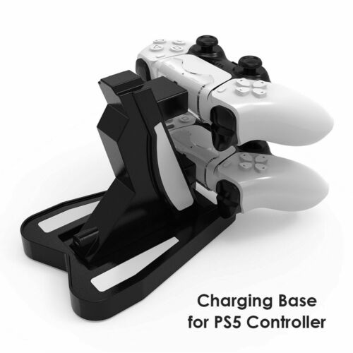 Controller Charger Charging Station Dock for PS5 Gamepad Stand Holder Gaming WU