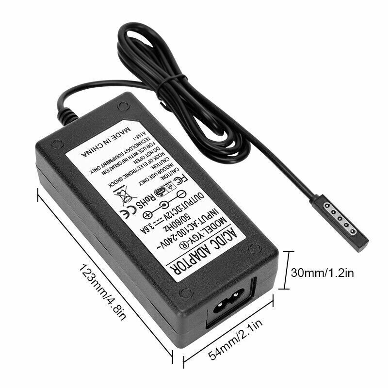 Replacement For Microsoft Surface Pro 1 2 Tablet AC Adapter FAST Charger Supply